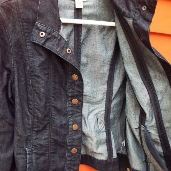 Coldwater Creek Dark Wash Denim Jean Jacket (EUC) - Picture 8 of 16